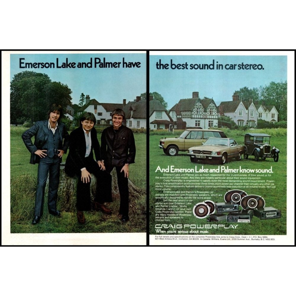 1977 Craig Car Stereo Speakers 2 Page Vintage Print Ad Range Rover Classic Art